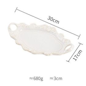 European Retro Style Western Food Plate Salad Dessert Plate