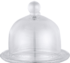 Display Dust-proof Glass Cover Dim Sum Tray Pastry Plate