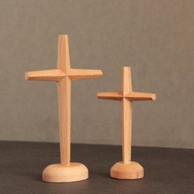 Pineapple Grid Wood Cross Small Ornaments Craft Gifts