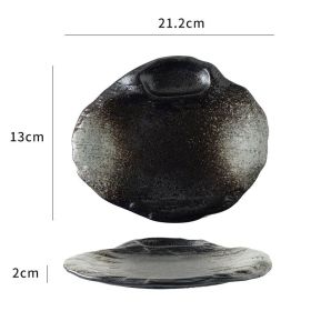 Creative Japanese-style Ceramic Denier Shaped Plate
