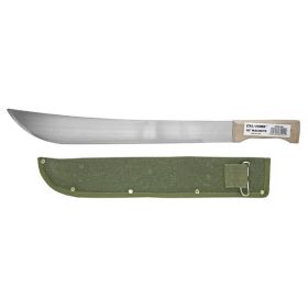 23" Wood Handle Machete with Sheath
