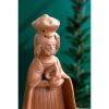 Set Of Three Terracotta Kings Bearing Gift