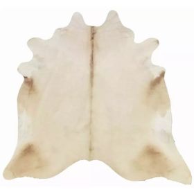 6.5 Ft  Champagne Brindled Cowhide Rug