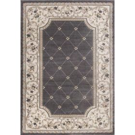 5' x 7' Polypropylene Grey or Ivory Area Rug