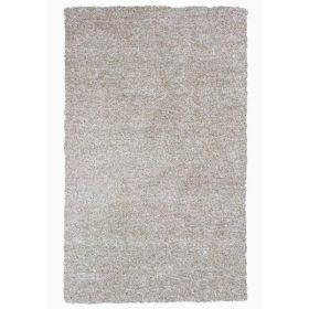 2' x 4' Polyester Ivory Heather Area Rug