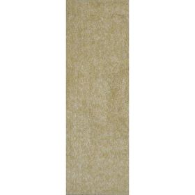 2' x 7' Runner Polyester Yellow Heather Area Rug