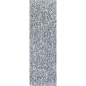 2' x 7' Runner Polyester Slate Heather Area Rug