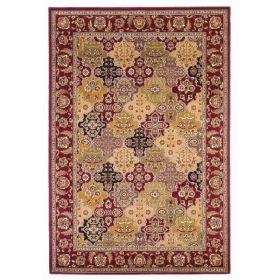 2' x 8' Red Panel Runner Rug