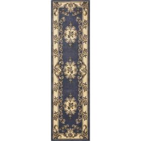 2' x 8' Blue Medallion Runner Rug