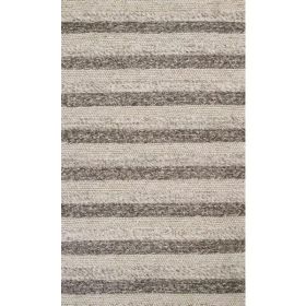 3' x 5' Wool Grey or White Area Rug