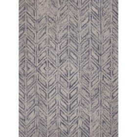 5' x 7'  Wool Blue Area Rug