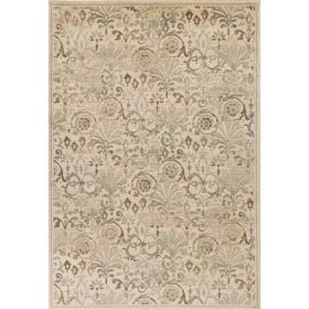3'x5' Ivory Florence Polypropylene Area Rug