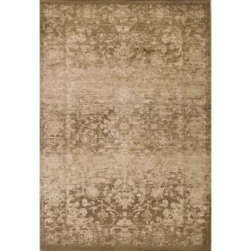 3' x 5' Beige Polypropylene Area Rug