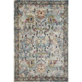 3' x 5' Polypropylene Lt Blue Area Rug