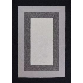 5' x 7'  UV treated Polypropylene Charcoal Area Rug