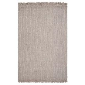 3' x 5' Wool Oatmeal Area Rug