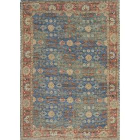 2'x4' Jute Blue or Red Accent Rug