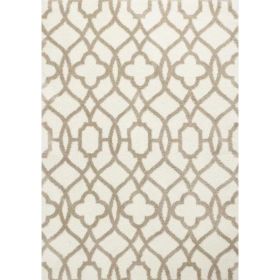 5' x 7'  Microfiber Ivory or Beige Area Rug