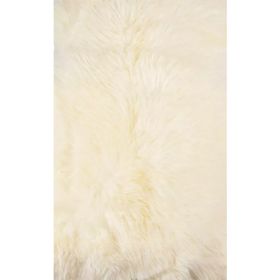 Ivory New Zealand Natural Shearling Sheepskin Rug
