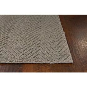 2'x4' Grey Jute Accent Rug