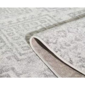 63" X 87" Ivory or Grey Polypropylene Rug