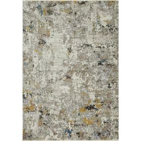 27" X 91" Silver Polyester Rug