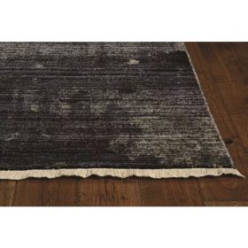 8' Blue Polypropylene Runner Rug