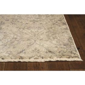 8' Sand or Charcoal Polypropylene Runner Rug