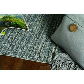 2' x 8' Denim Industrial Runner Rug