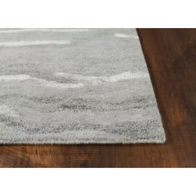 39" X 63" Slate Wool or Viscose Rug