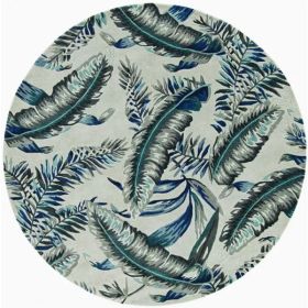 30" X 50" Grey or  Blue Wool Rug
