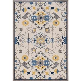 2' x 3' Ivory Polypropylene Accent Rug