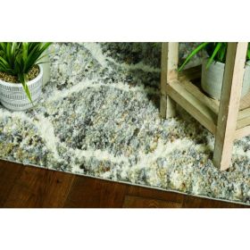 39" X 59"  Grey or  Sand Polyester Rug
