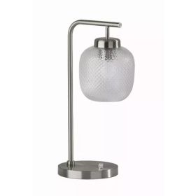 Brushed Steel Metal Dotty Desk Lamp