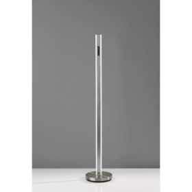 Five Color Glow Stick Floor Lamp in Brushed Steel