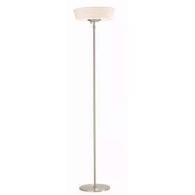 16" X 16" X 71" Brushed steel Metal 300W Torchiere