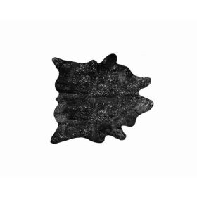 60" x 84" Black And Silver Cowhide - Area Rug