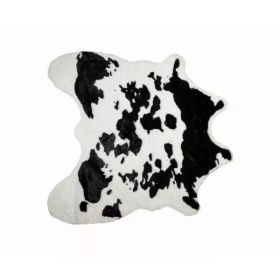 51" x 60" Sugarland Black And White, Faux Hide - Area Rug