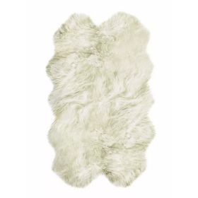 Natural White New Zealand Sheepskin Area Rug