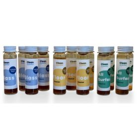 CleanClean Cleaning Refills - Kitchen, Bathroom, Floor, Glass. 12 Concentrates