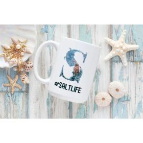 #SaltLife Ceramic Coffee Mug | By Trebreh Designs- 15oz