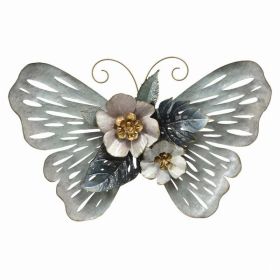 Plutus Brands Butterfly Wall Decor in Colored Metal