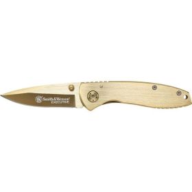 S&W Executive CK110GL Frame Lock Folding Knife Drop Point Blade